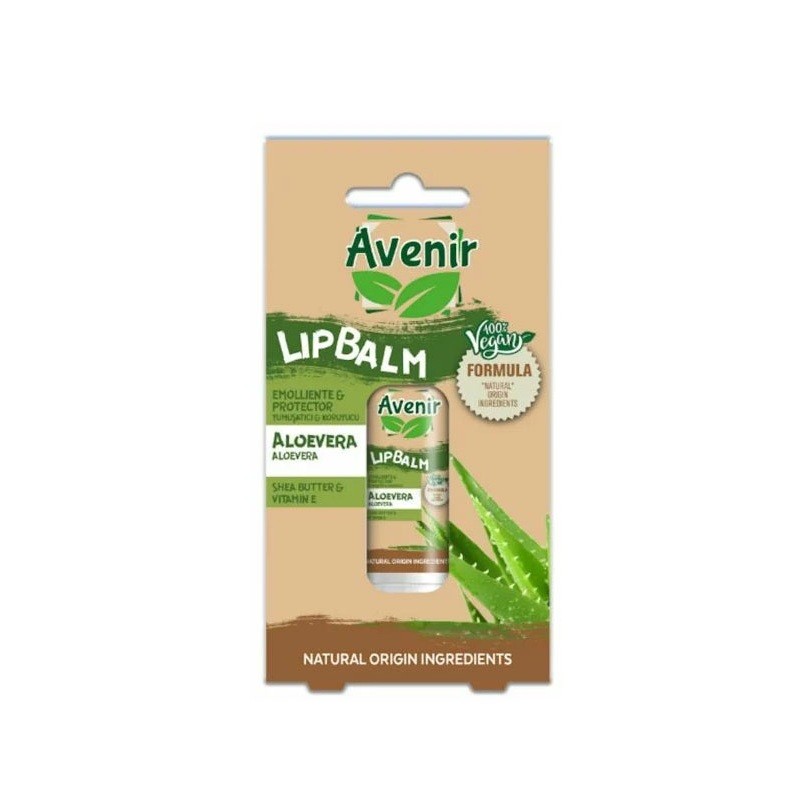 Avenir Stick Lip Balm Vegan Aloe Vera