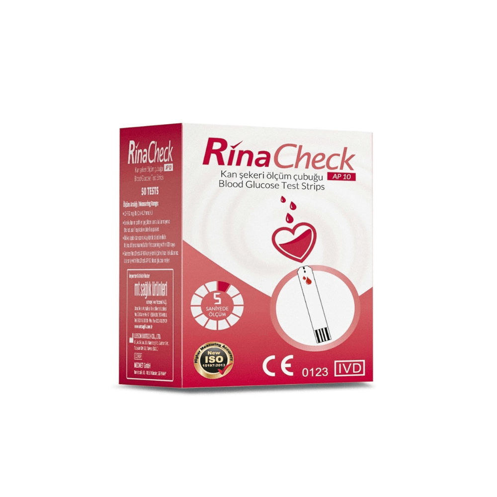 Rina Check Şeker Ölçüm Stripi 50'lü