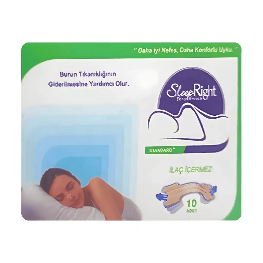Sleep Right Klasik Normal Boy Burun Bandı 10'lu