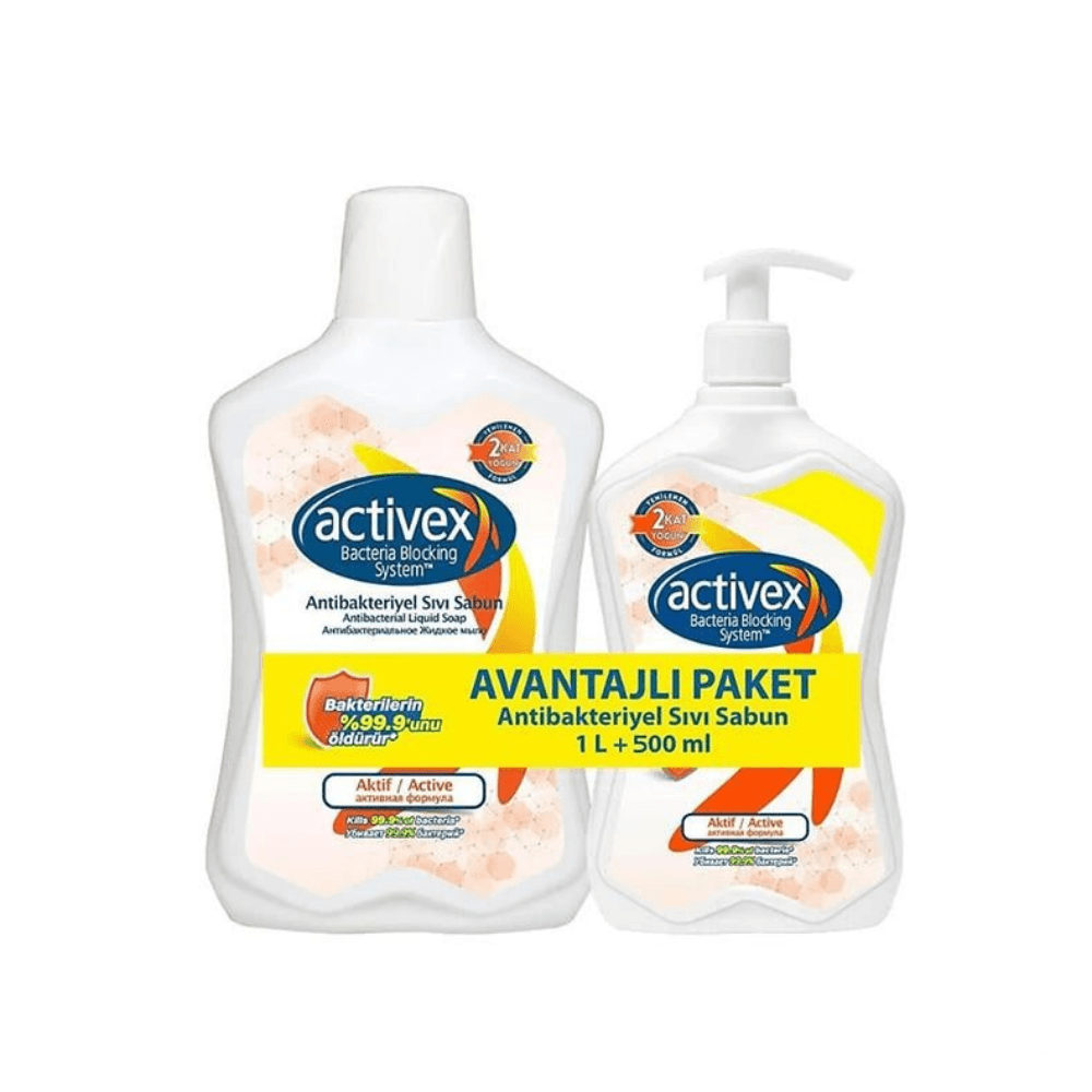 Activex Sıvı Sabun Aktif 1 lt + 500 ml Avantaj Paket