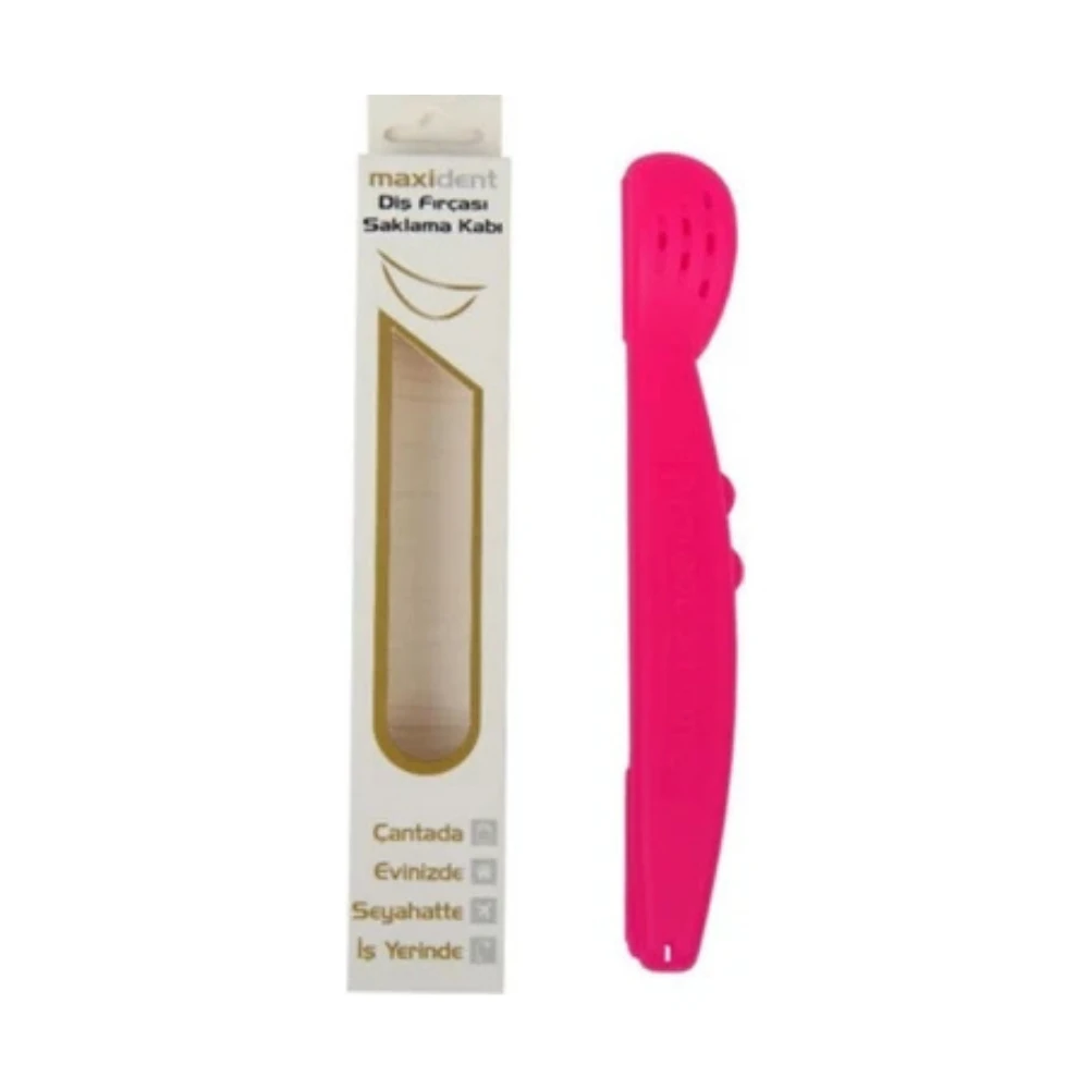 Maxident Diş Fırçası Saklama Kabı Pembe