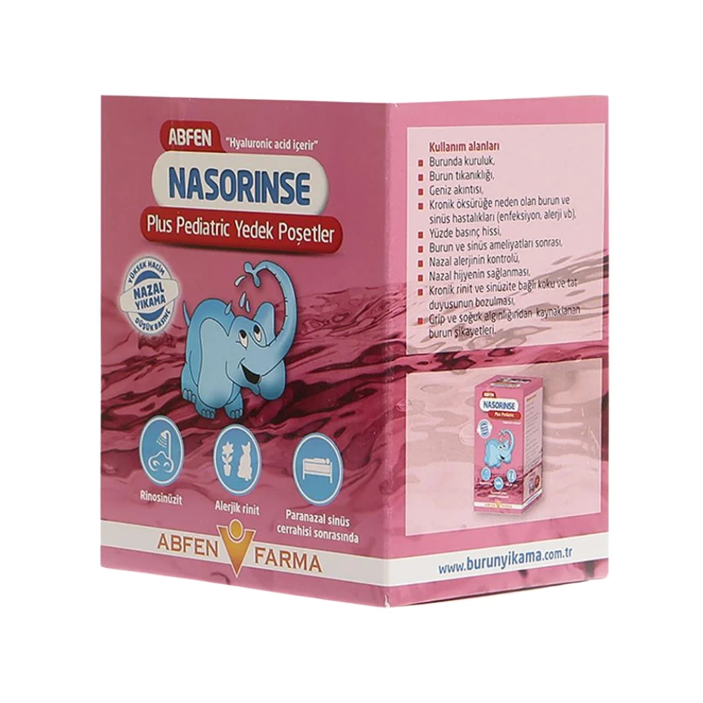 Abfen Farma Nasorinse Plus Pediatrik Yedek 50 Adet