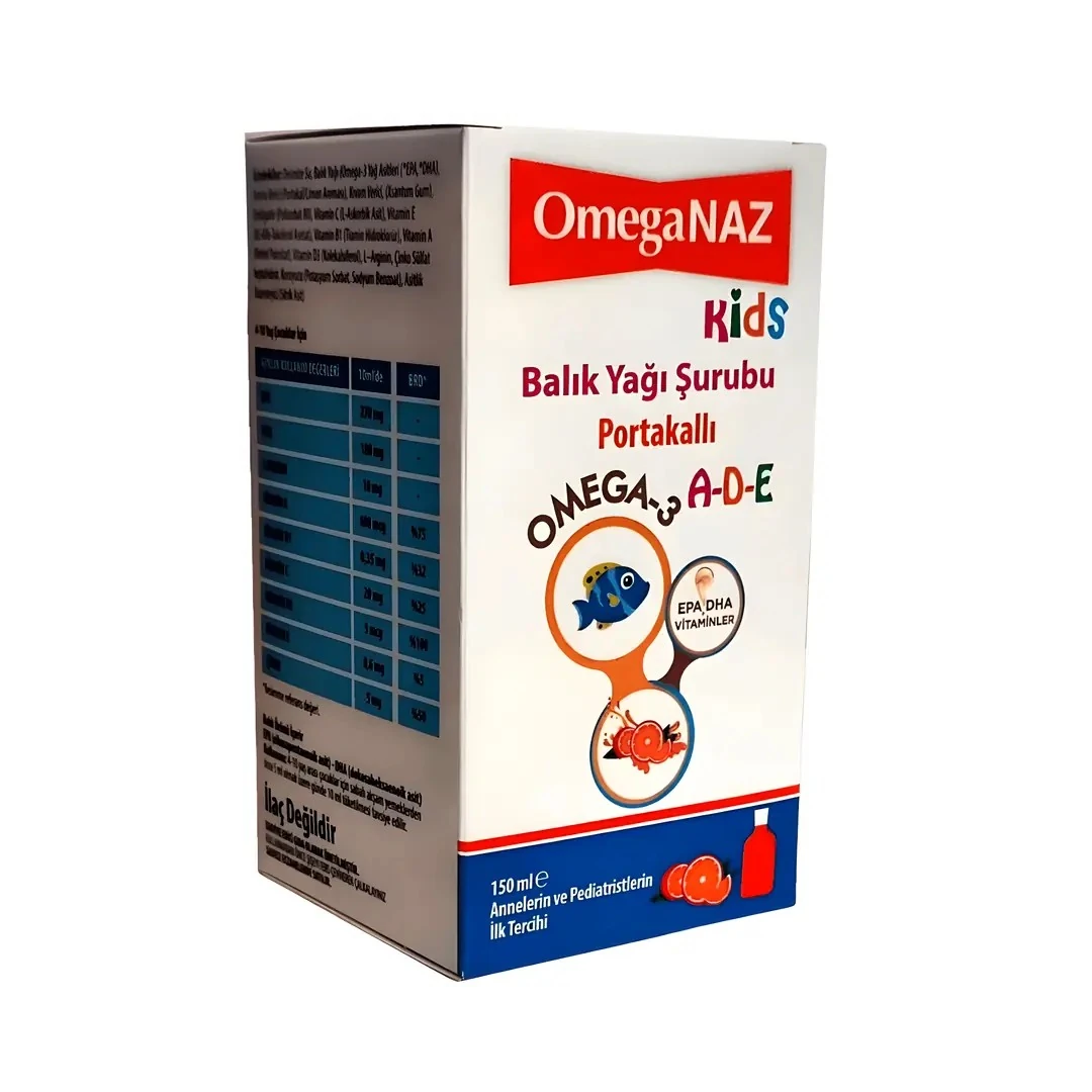 Omeganaz Kids Balık Yağı Portakallı 150 ml