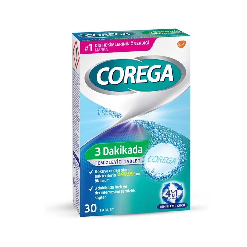 Corega Diş Protezi Temizleyici 30 Tablet