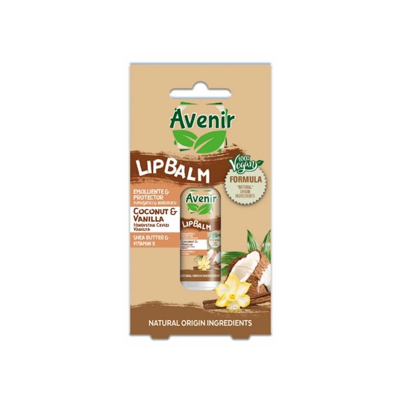 Avenir Stick Lip Balm Vegan Coconut & Vanilla
