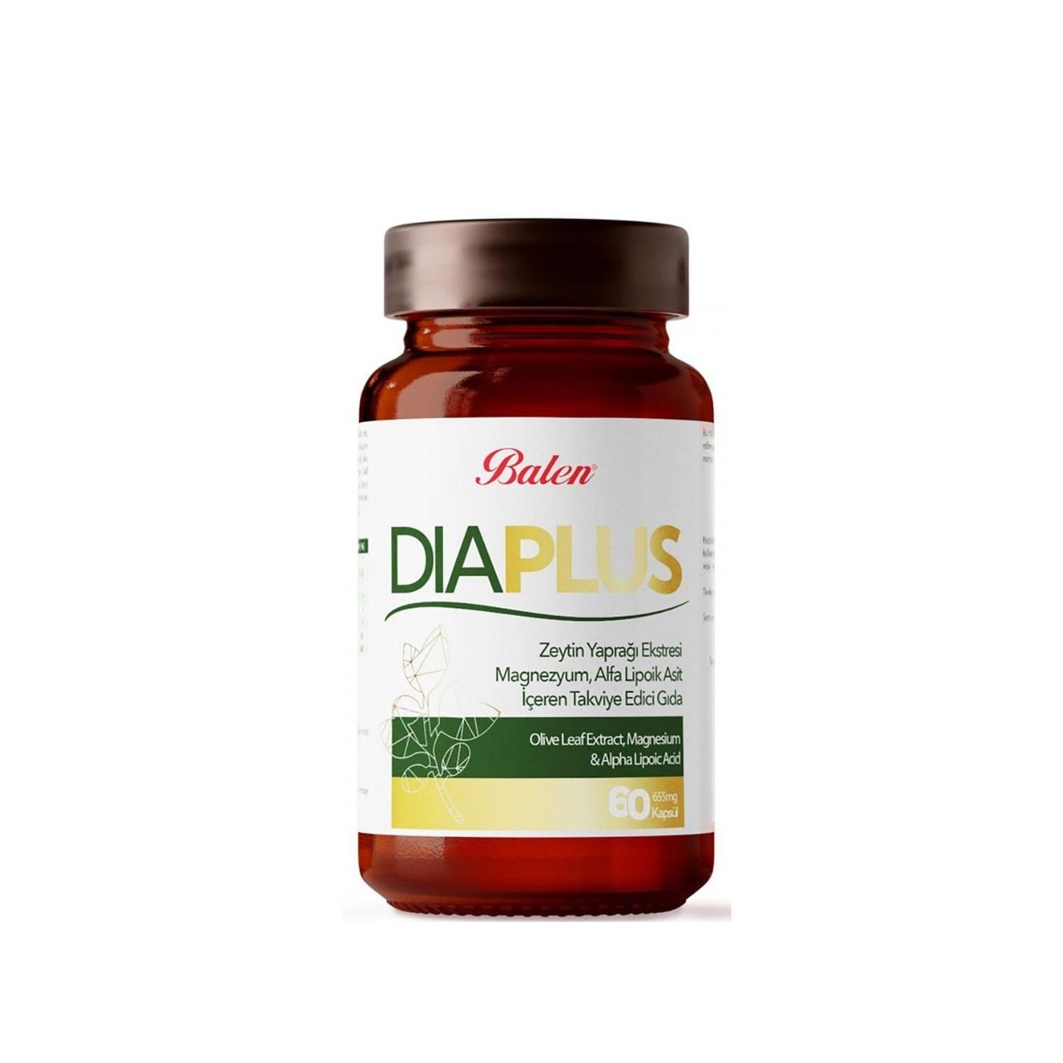 Balen Dia Plus Zeytin Yaprağı & Alfa Lipoik Asit 655 mg 60 Kapsül