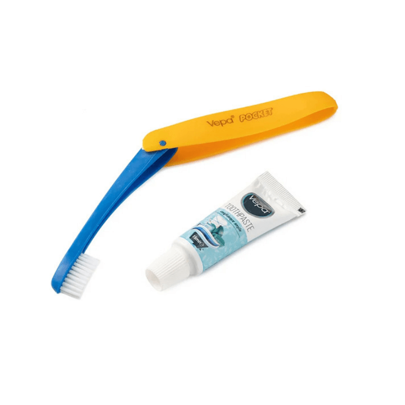 Vepa Pocket Seyahat Tipi Diş Fırçası + Diş Macunu 15 ml