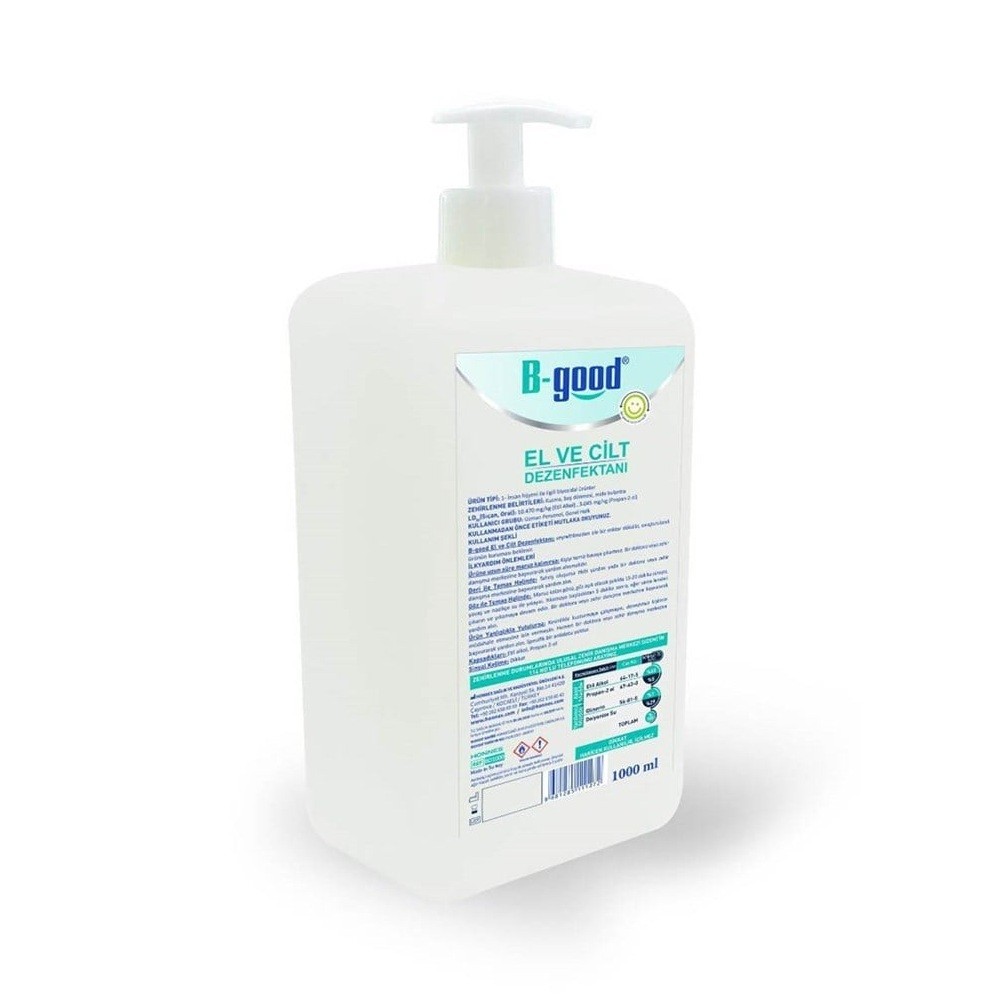 B-Good El ve Cilt Dezenfektanı 1000 ml (Biyosidal Ruhsatlı)