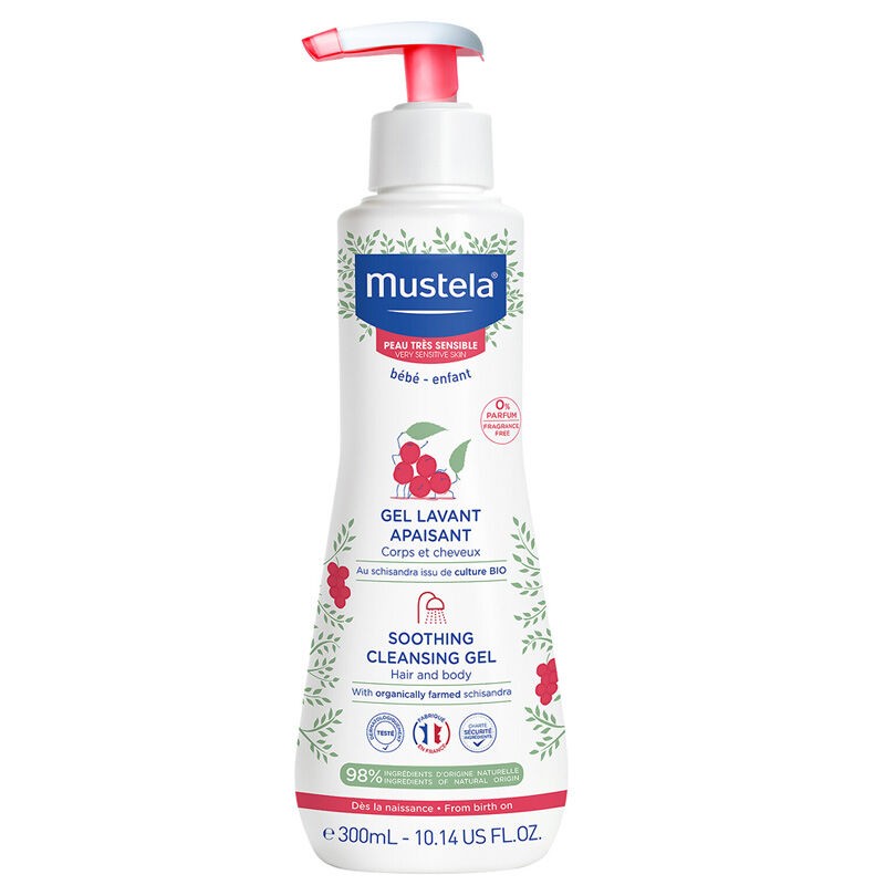 Mustela Soothing Cleansing Gel Hair and Body Hassas Ciltler İçin Temizleme Jeli 300 ml