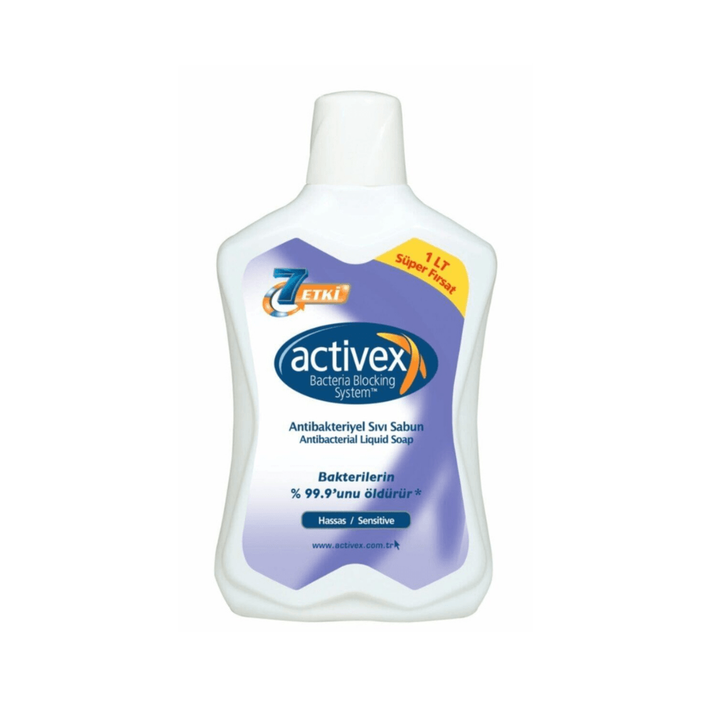 Activex Antibakteriyel Sıvı Sabun Hassas 1 lt