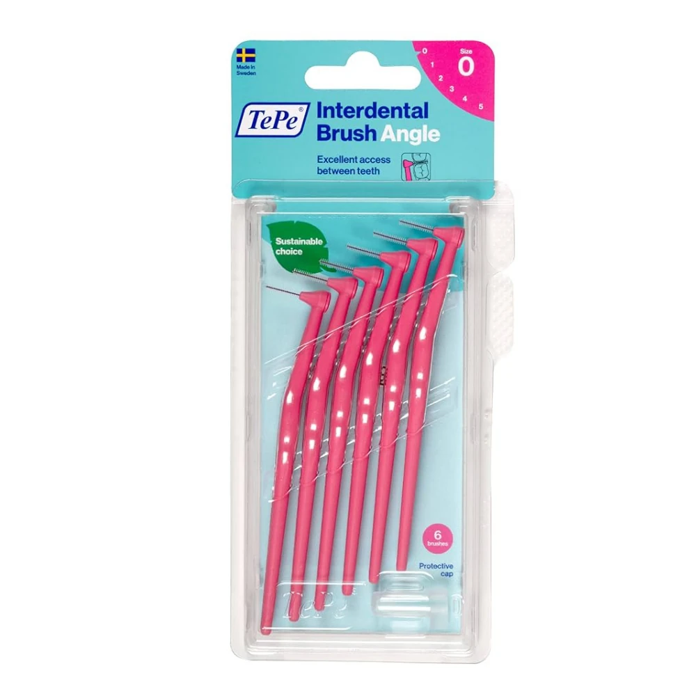 Tepe Angle Arayüz Fırçası Pembe 0,4 Mm 6'Lı Paket