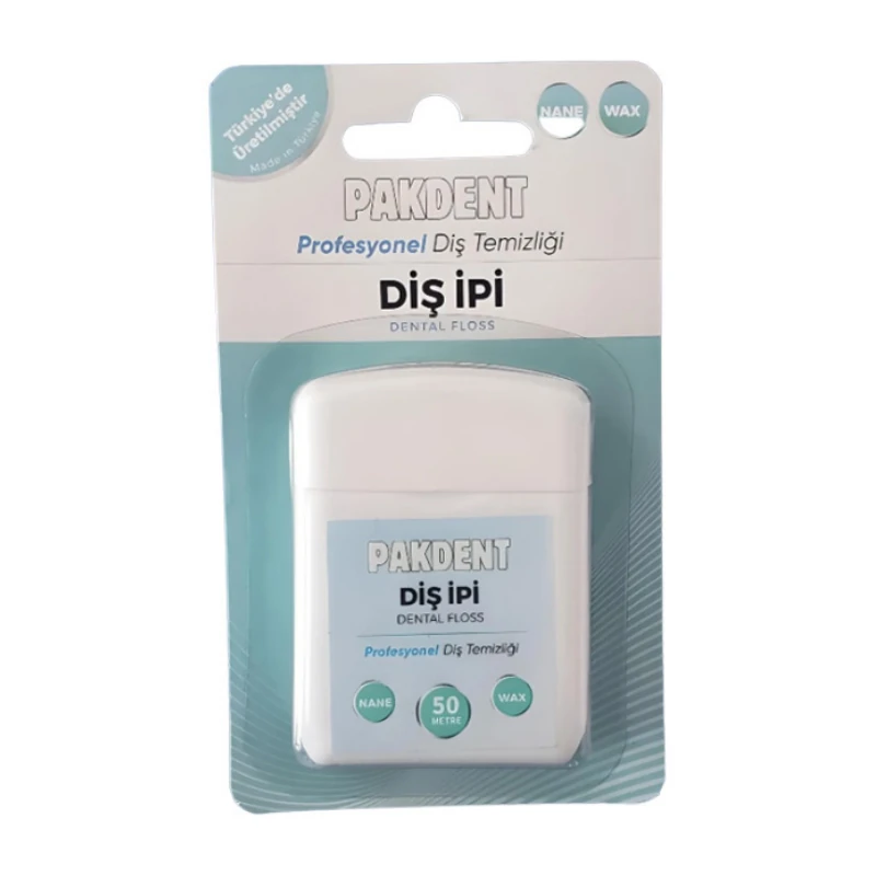 Pakdent Naneli Profesyonel Arayüz Diş İpi 50 m