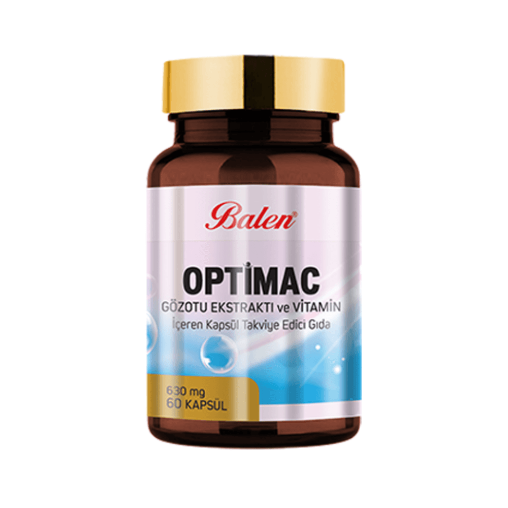 Optimac Gözotu Ekstraktı ve Vitamin İçeren Kapsül 630 Mg 60 Kapsül