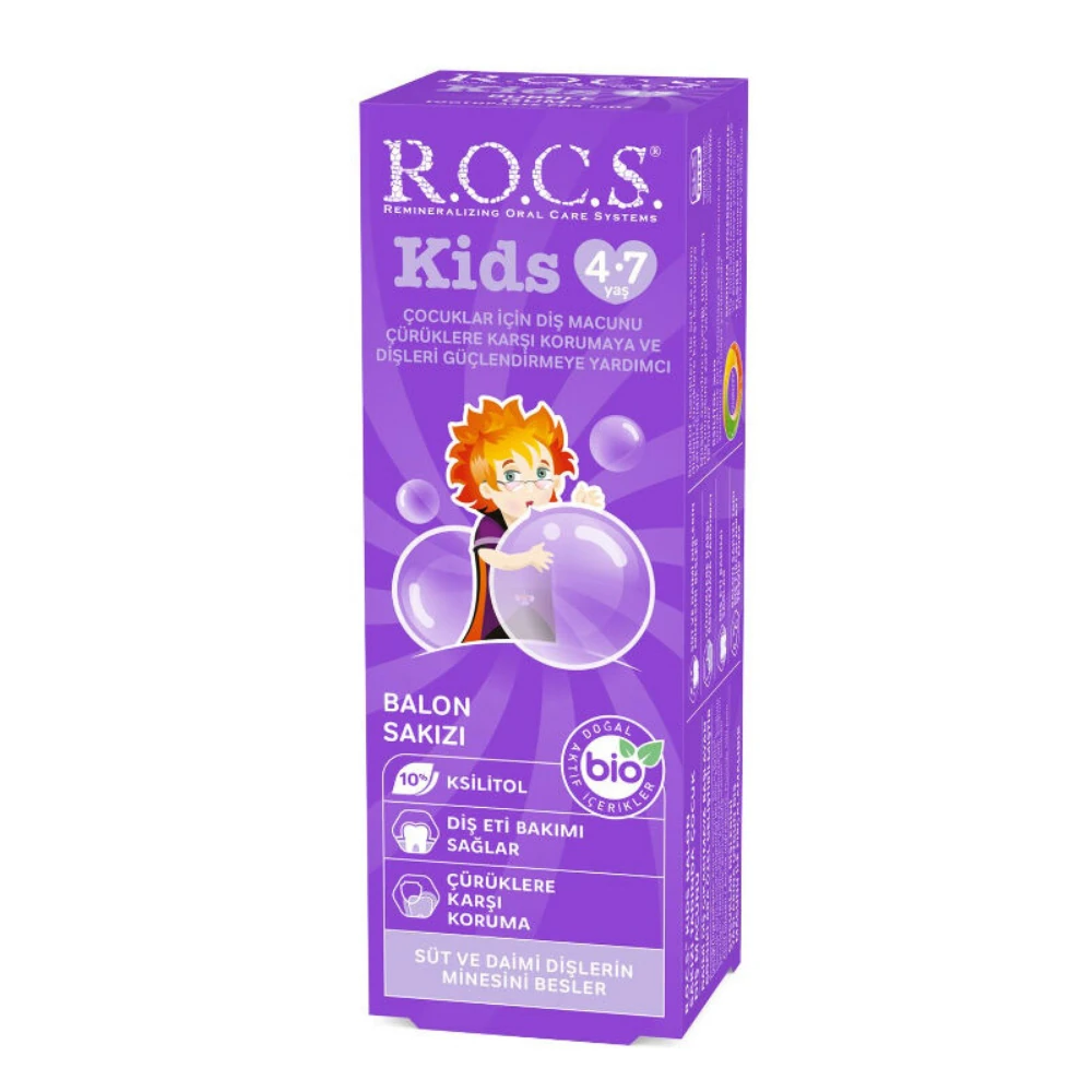 Rocs Kids 4-7 Balon Sakızı Diş Macunu 35 ml