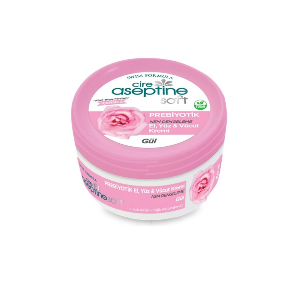 Cire Aseptine Soft Prebiyotik Gül El Yüz ve Vücut Kremi 100 ml