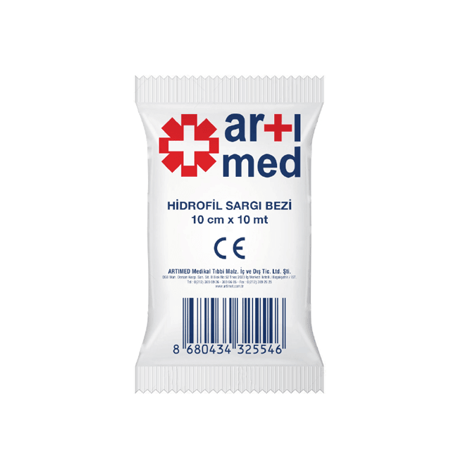 Artımed Hidrofil Sargı Bezi 10 cm X 10 Mt