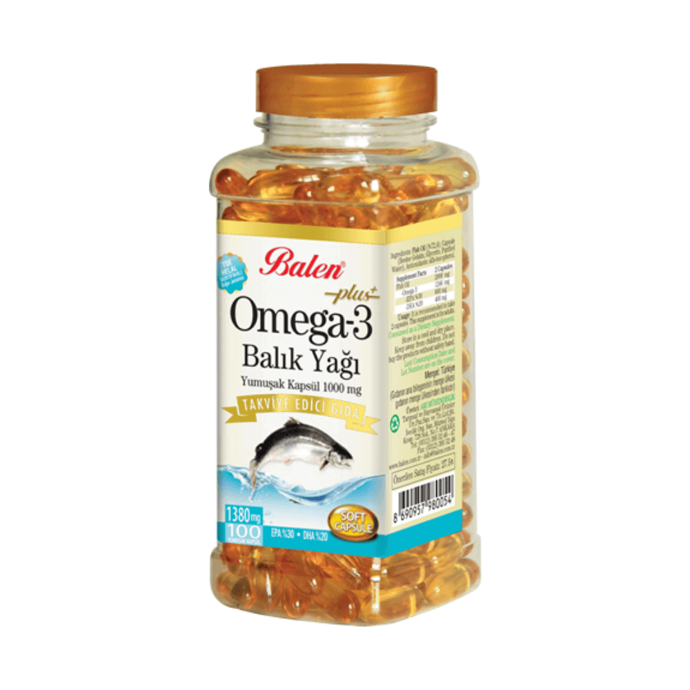 Balen Omega-3 Plus+ Balık Yağı 100 Kapsül