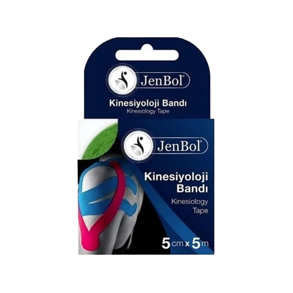 Jenbol Kinesiology Tape Ağrı Bandı 5 cm x 5 m - Yeşil
