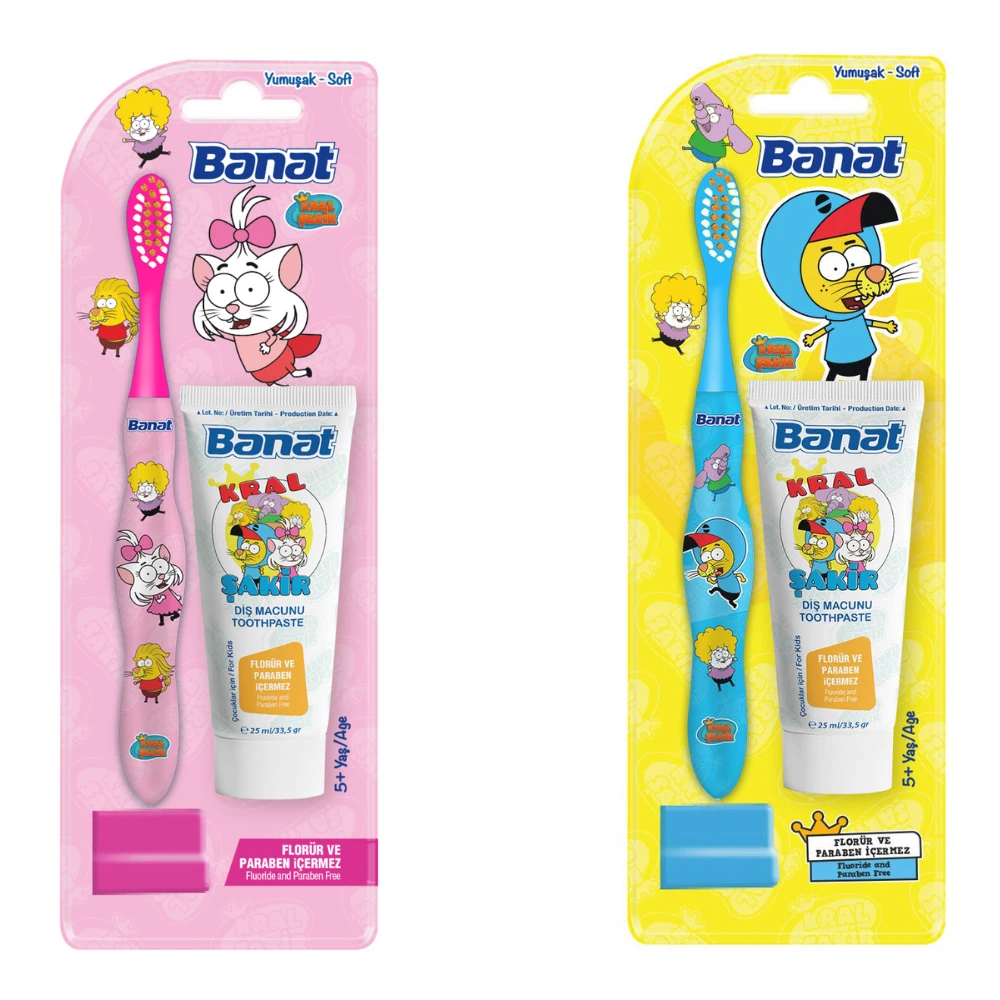 Banat Kral Şakir Diş Fırçası + Diş Macunu 25 ml