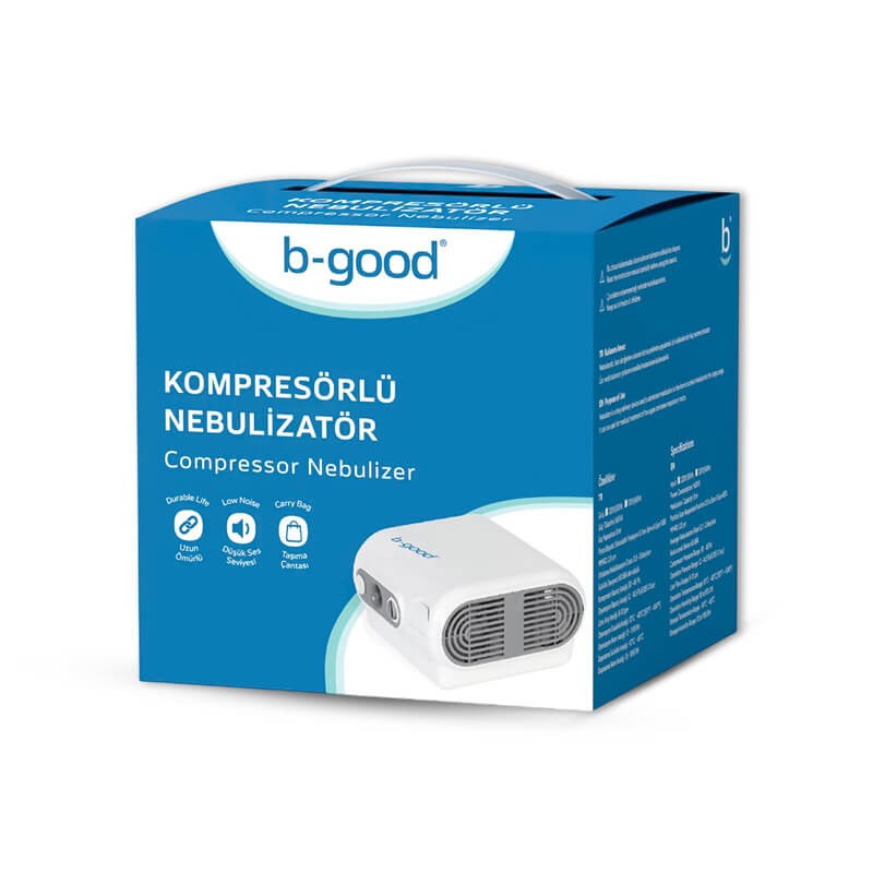 B-Good Nebulizatör Cihazı Kompresörlü Çantalı