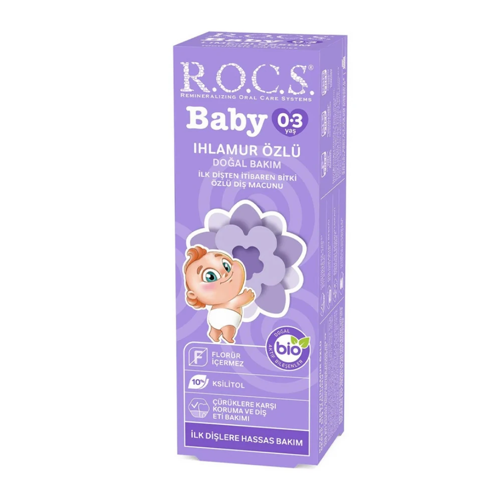 Rocs Baby Ihlamur Özlü Yutulabilir Diş Macunu 0-3 Yaş 35 ml