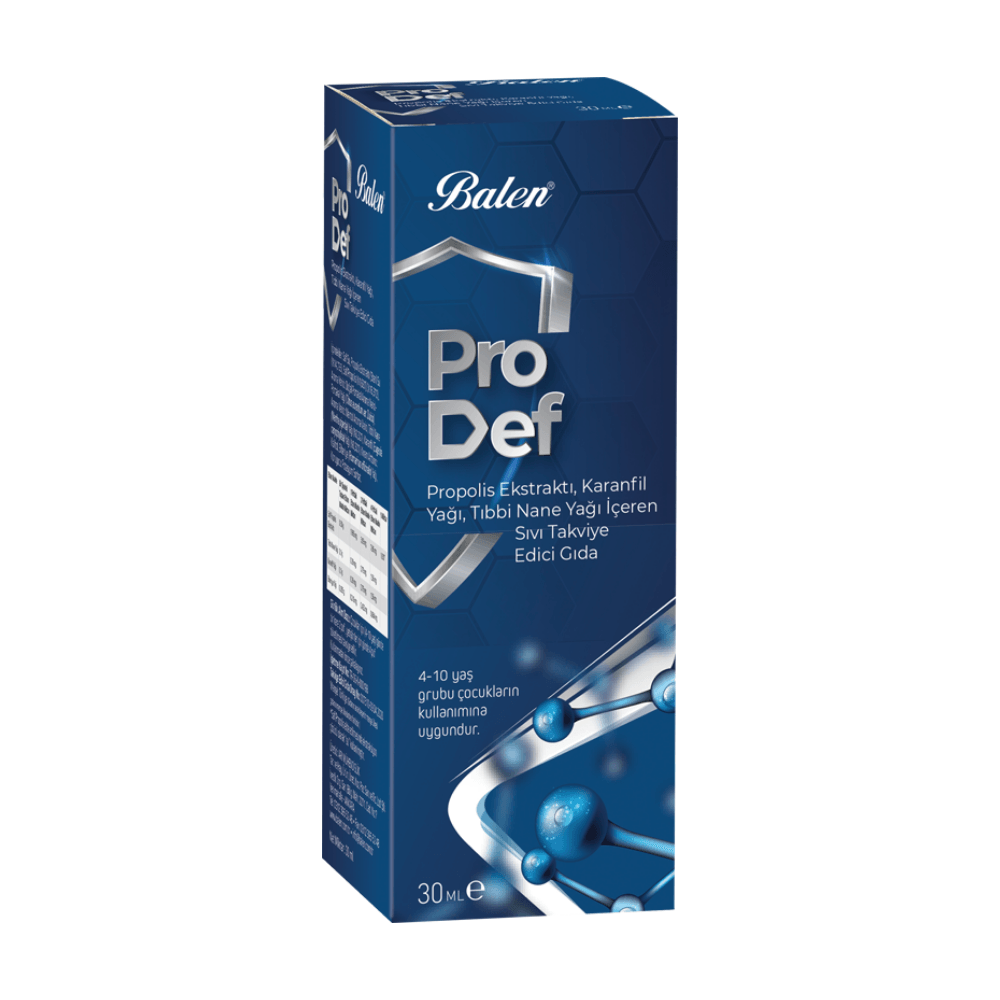 Balen Prodef Propolis Ekstraktı Karanfil Ve Nane Yağlı Takviye Edici Gıda 30 Ml