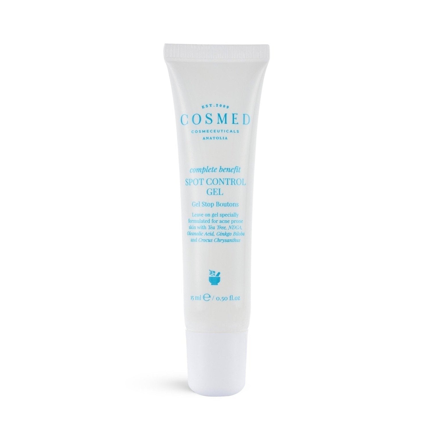 Cosmed Complete Benefit Spot Control Gel - Akne Eğilimli Ciltler İçin Çay Ağacı İçeren Kontrol Jel 15 ml
