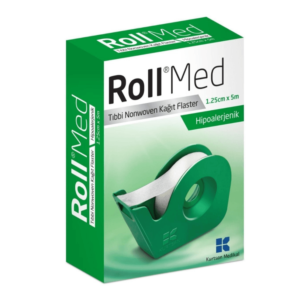 Roll Med Tıbbi Nonwoven Kağıt Flaster 1,25cm x 5m