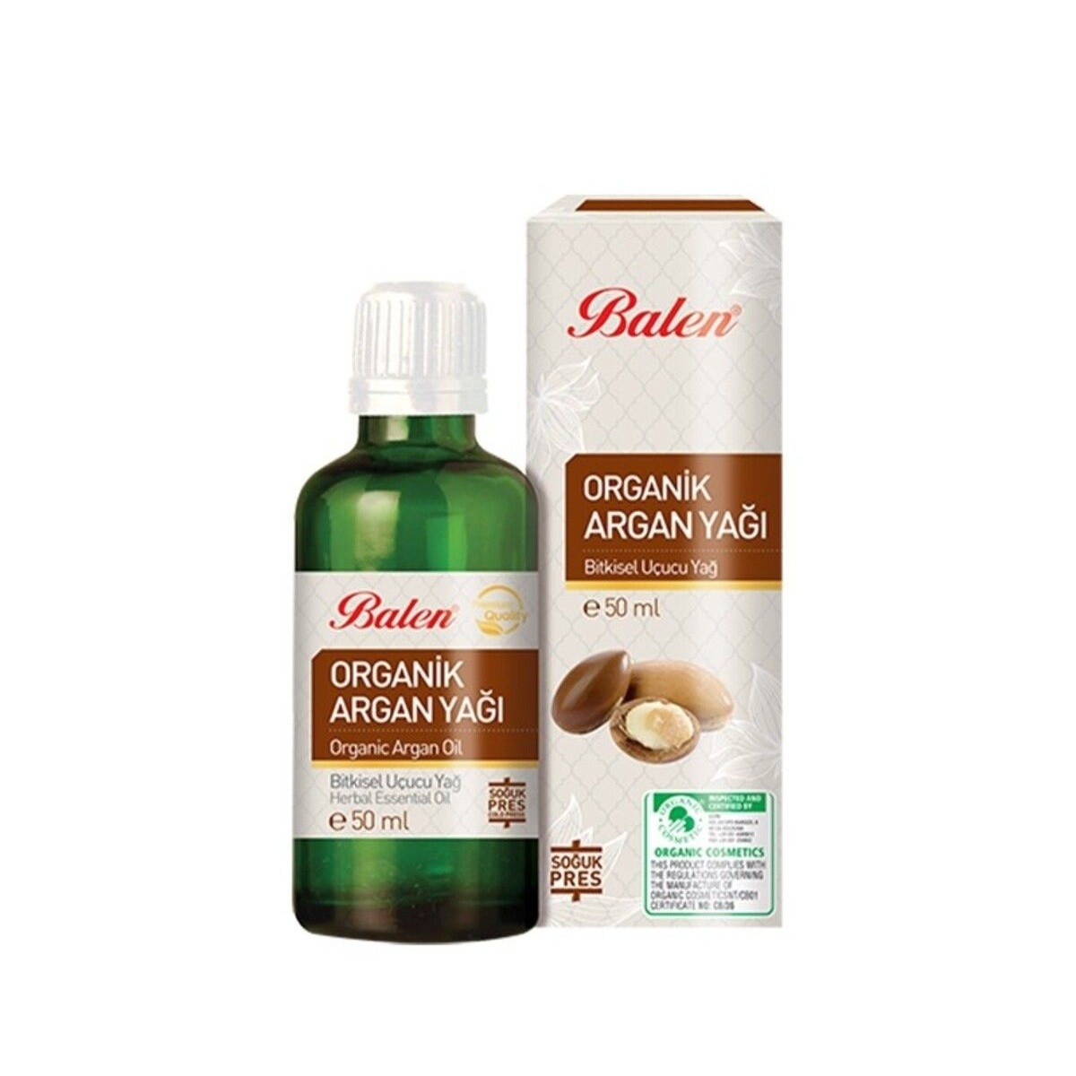 Balen Organik Argan Yağı (Soğuk Pres) 50 ml