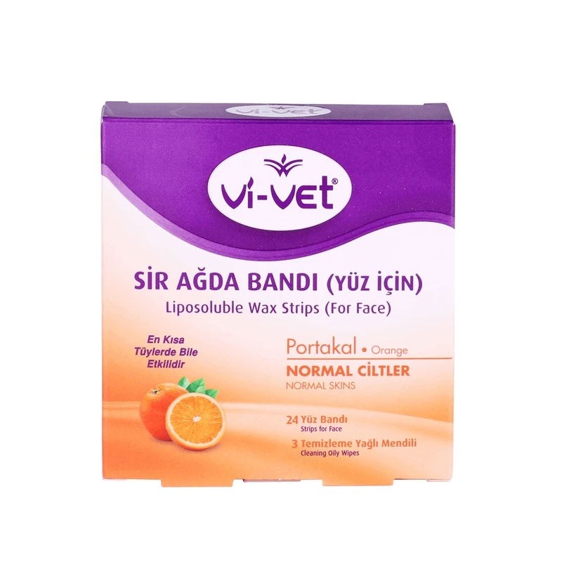 Vi-Vet Ağda Bandı Yüz Bölgesi Portakal 24'lü