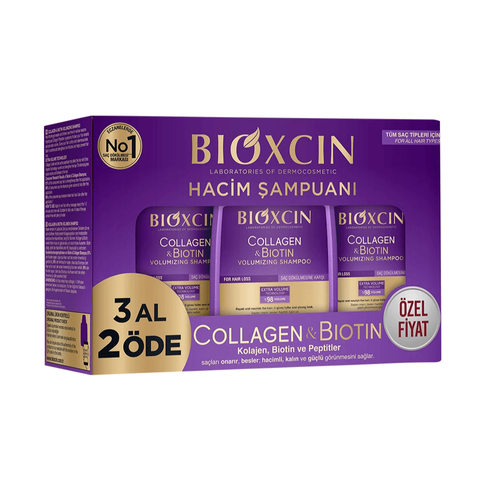 Bioxcin Collagen & Biotin Hacim Şampuanı 300 ml - 3 Al 2 Öde