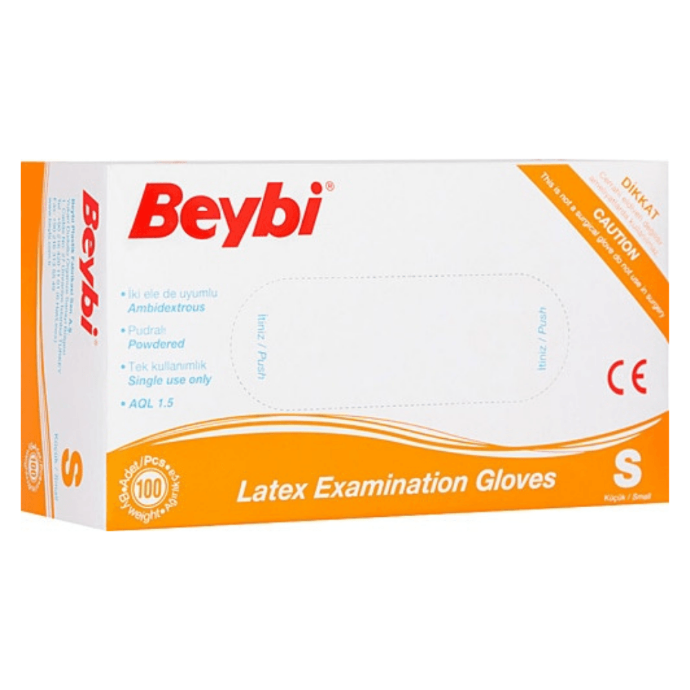 Beybi Lateks Eldiven Pudralı Small 100'lü