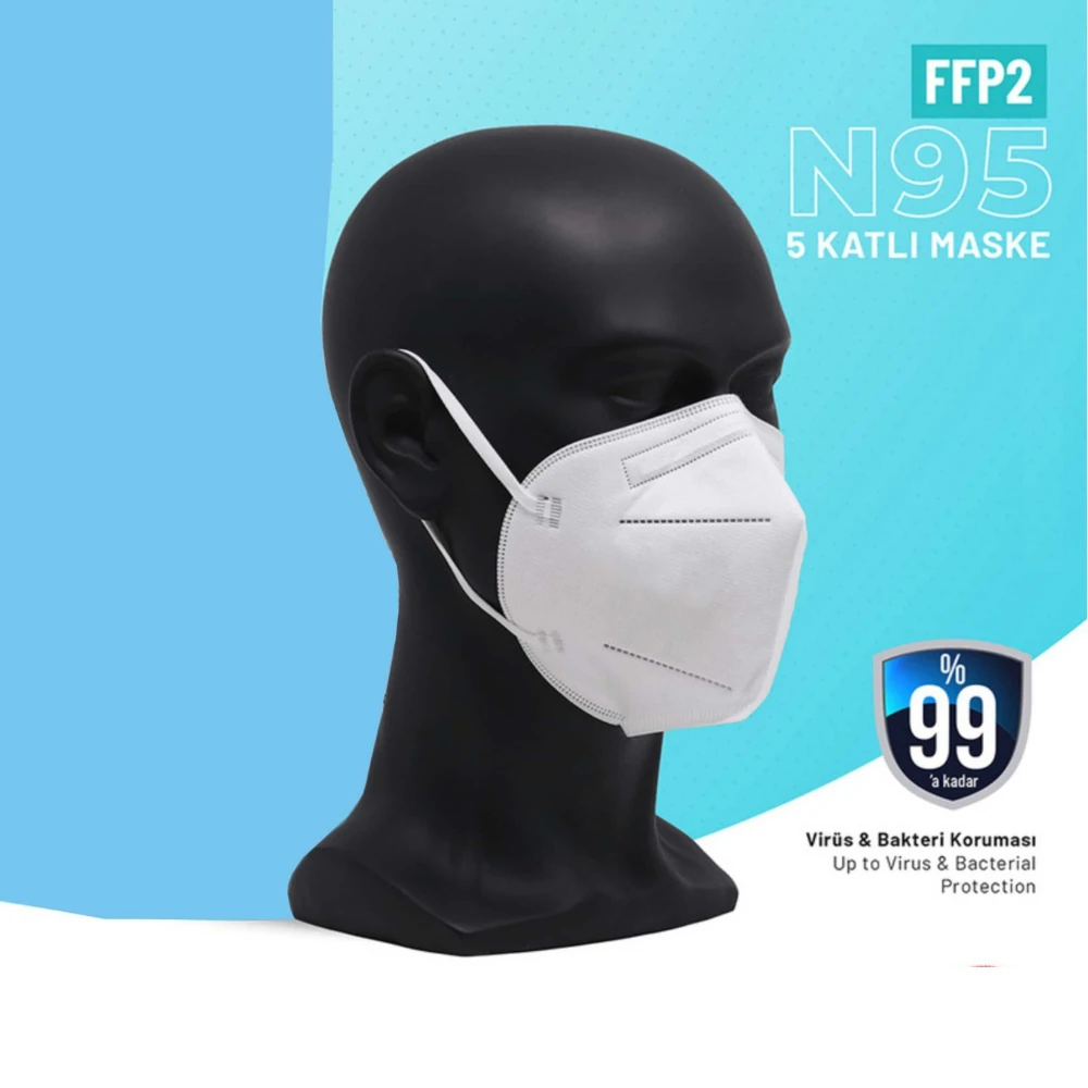 Artımed N95 FFP2 Tekli Paketlenmiş Koruyucu Maske 10'lu