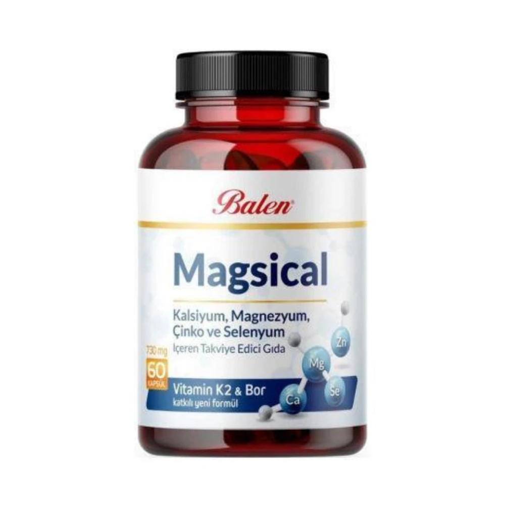 Balen Magsical Kalsiyum & Çinko & Selen & Vitamin K 730 Mg 60 Kapsül