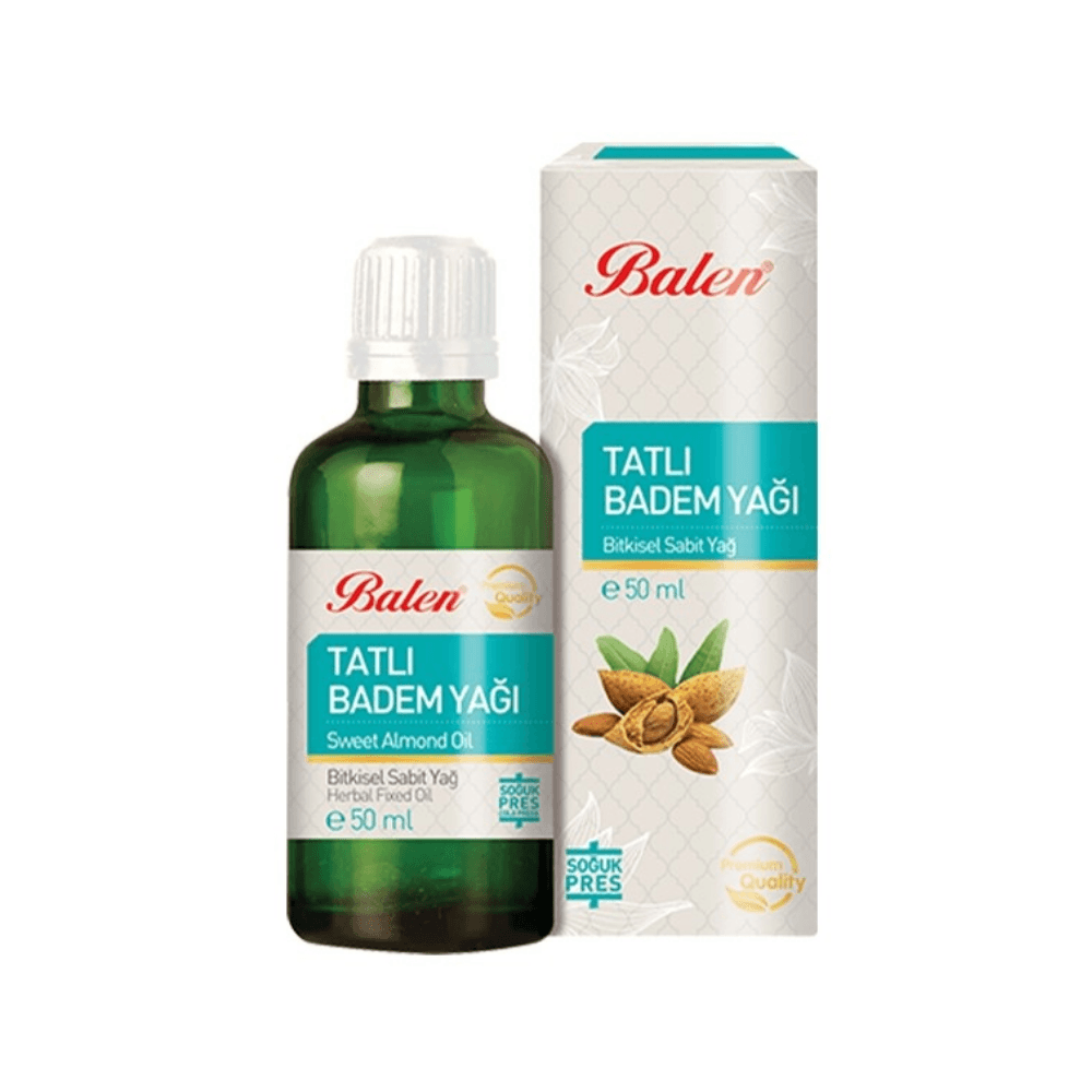 Balen Tatlı Badem Yağı (Soğuk Pres) 50 ml