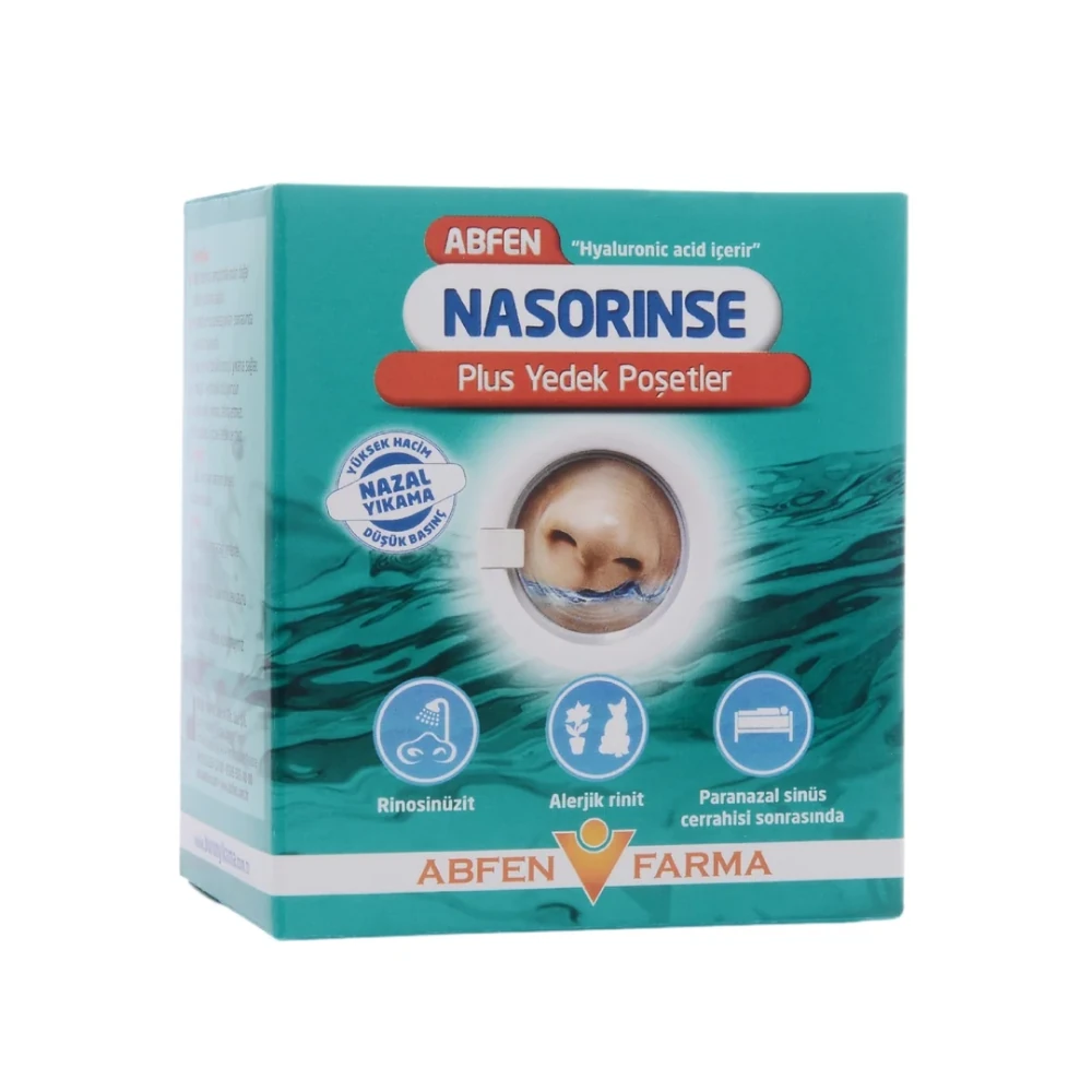 Abfen Nasorinse Plus Yetişkin Sinüs Kit 50 Yedek Poşet
