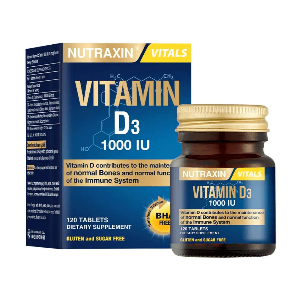 Nutraxin Vitamin D3K2 1000 IU 120 Tablet