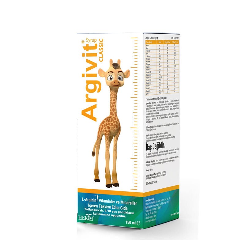 Argivit Şurup Multivitamin Takviye Edici Gıda 150 ml