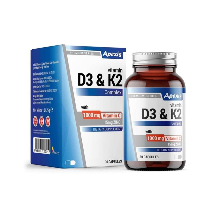 Apexis D3 & K2 Complex 30 Kapsül