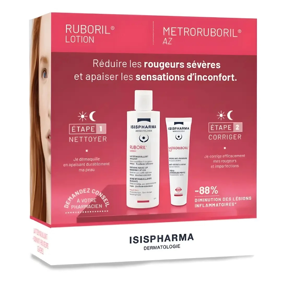 İsis Pharma Ruboril Temizleme Losyonu 250 ml + Kızarıklık Karşıtı Bakım Kremi 30 ml