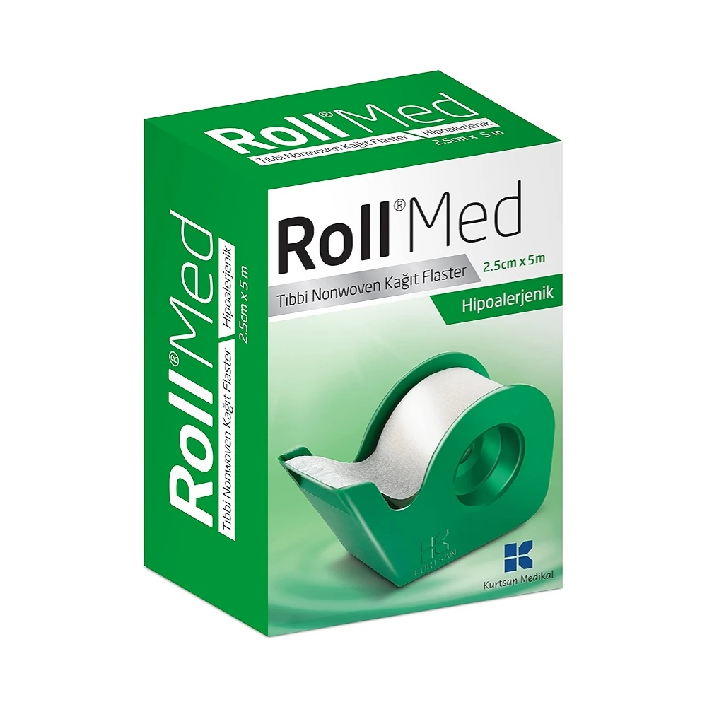 Roll Med Tıbbi Nonwoven Kağıt Flaster 2,5cm x 5m