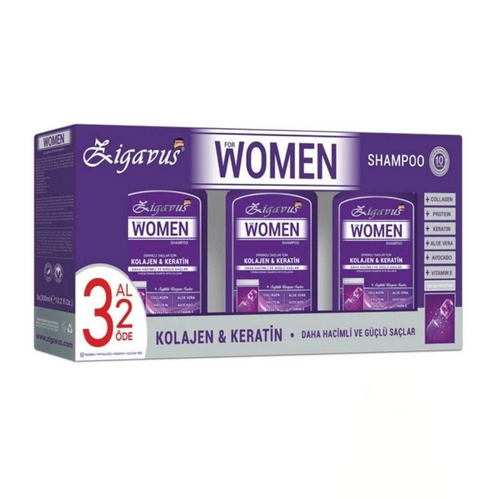 Zigavus Kolajen Women Şampuan 300 Ml - 3 Al 2 Öde