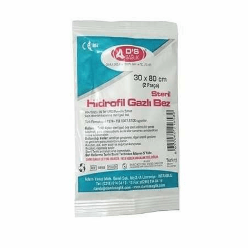 Damla Sağlık Hidrofil Gazlı Bez 30cm x 80cm