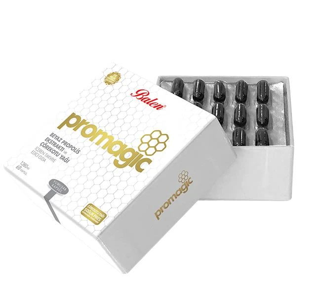 Balen Promagic Beyaz Propolis Ekstraktı ve Çörek Otu Yağı 60 Kapsül