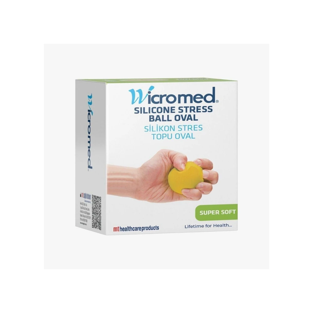 Wicromed Silikon Stres Topu Oval Sarı