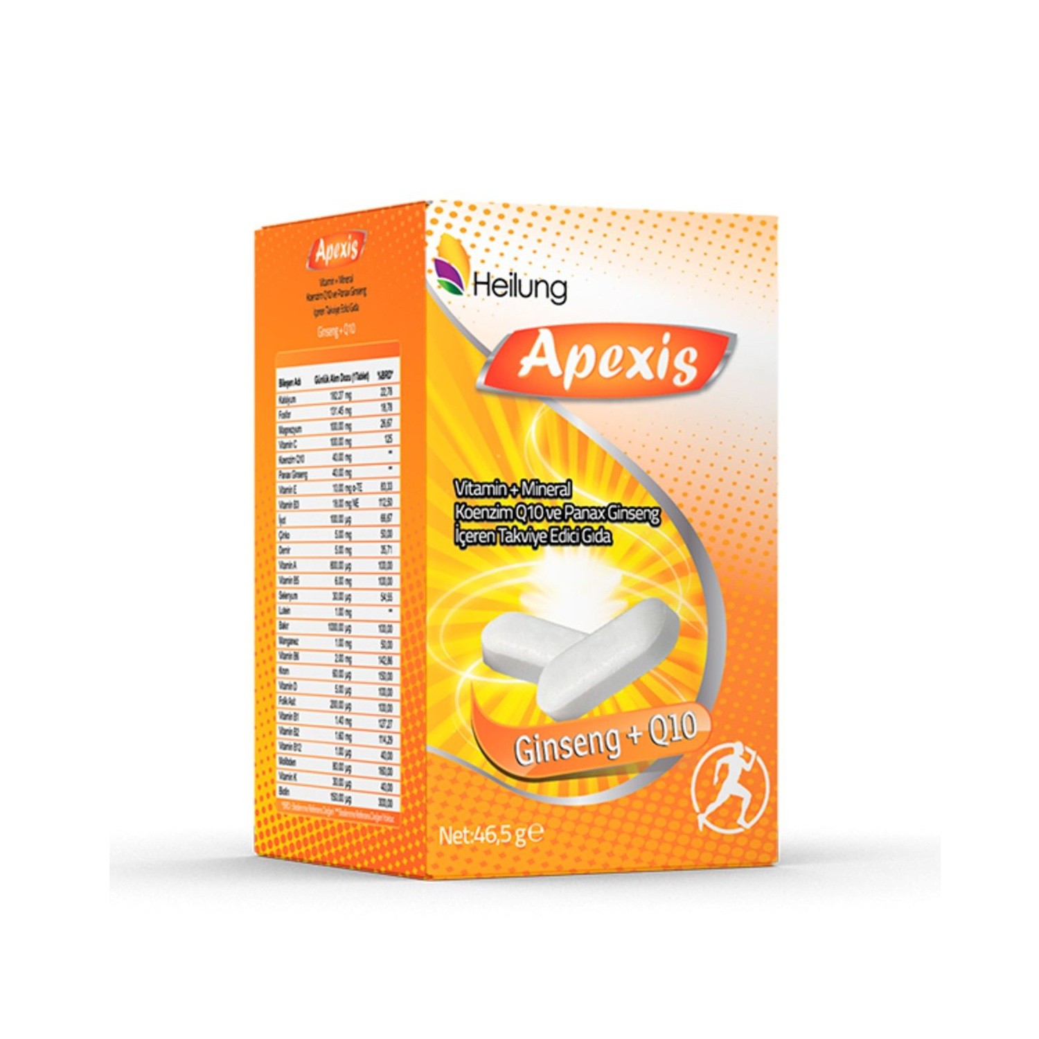 Apexis Multivitamin + Koenzim Q10 + Ginseng 30 Tablet