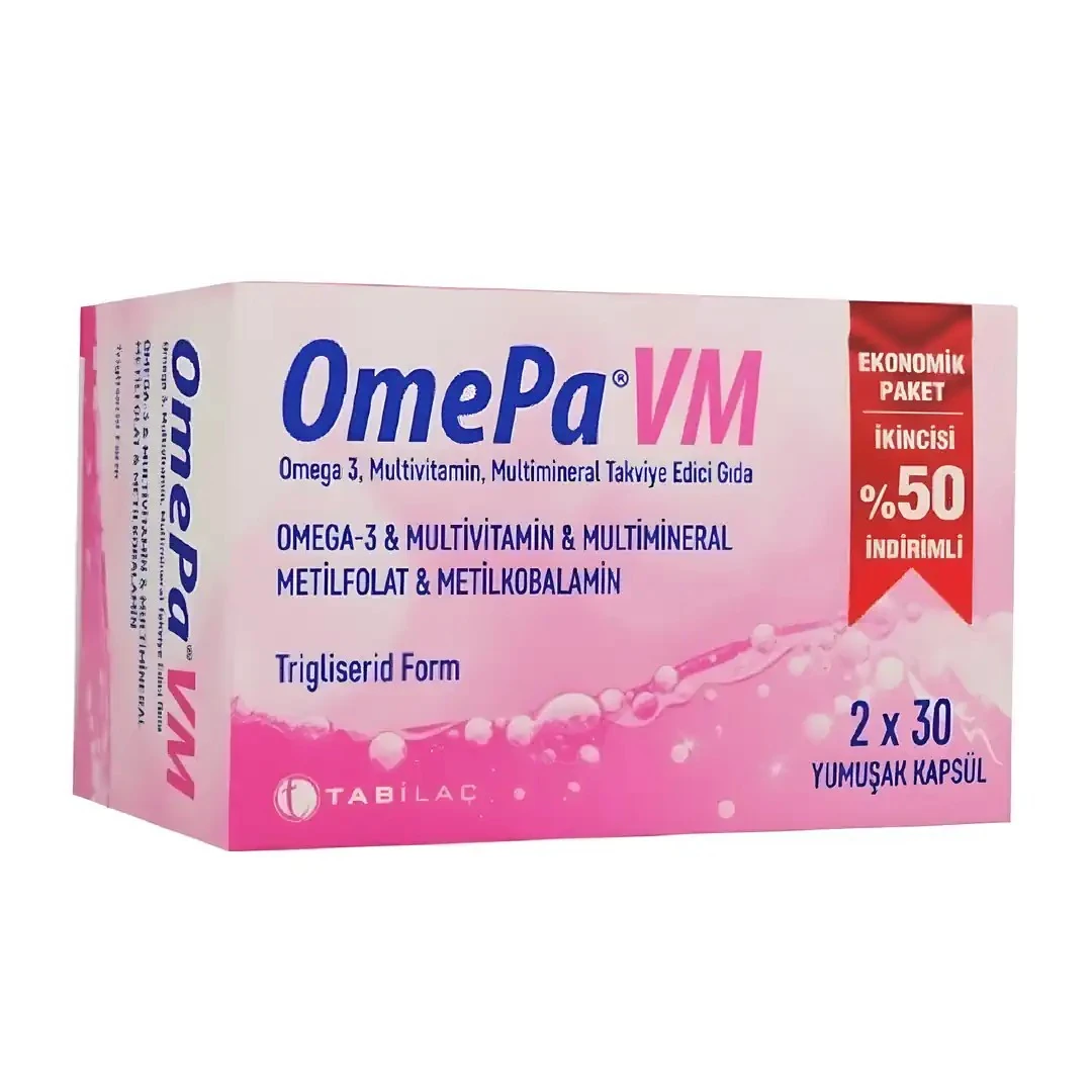Omepa Vm 30 Yumuşak Kapsül - İkincisi %50 İndirimli