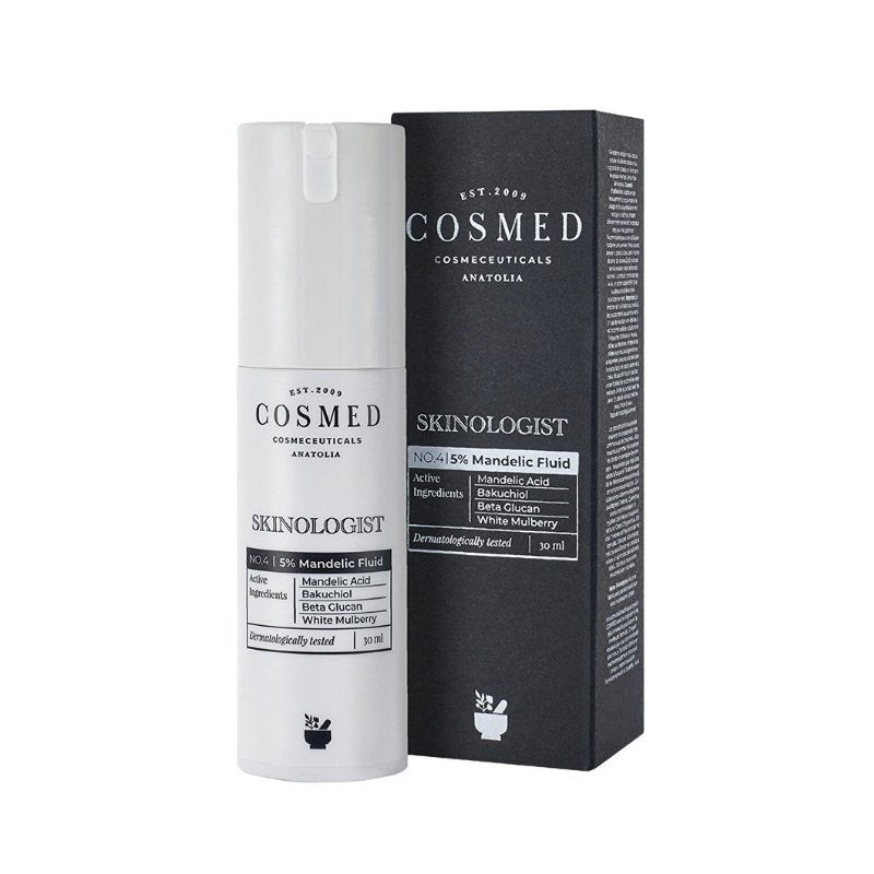 Cosmed Skinologist %5 Mandelic Fluid - Mandelik Asit Bakuchiol Beta Glucan İçeren Peeling Etkili Krem Jel 30 ml