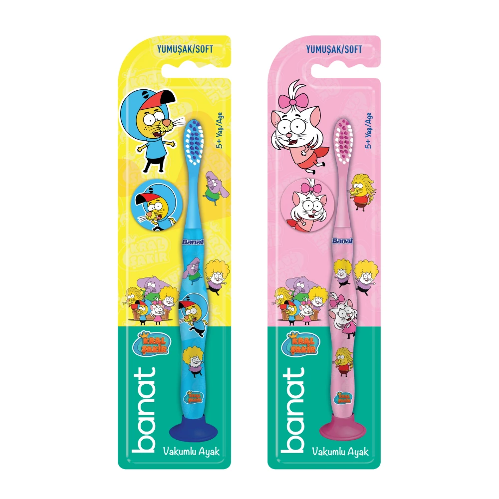 Banat Kral Şakir Çocuk Diş Fırçası Yumuşak Kız & Erkek