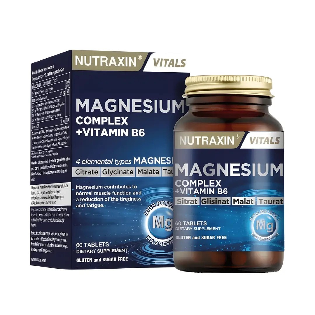 Nutraxin Magnesium Complex Vitamin B6 60 Tablet